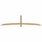Ekena Millwork Bellingham Timber Gable Bracket, Western Red Cedar, 108"W x 27"H x 3 1/2"D x 3 1/2"F, 6/12 Pitch GBW108X27X0404BEL00SWR - alternate 1